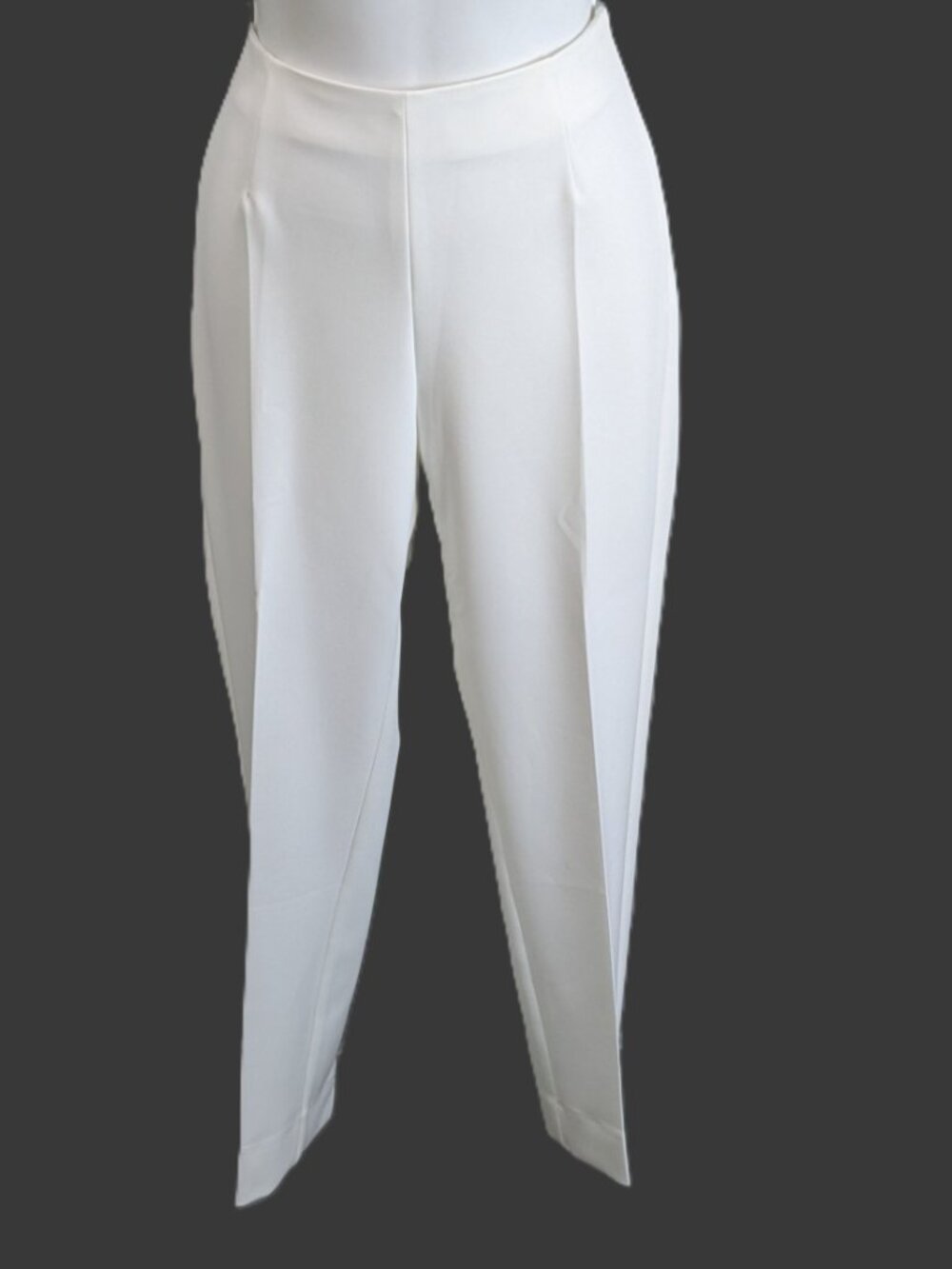BERWICH Italy Off White Dress Pants Size 6 NWT $295 Luxury Ankle Side Zip